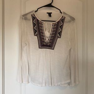 Tribal print tee shirt